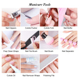 SEXY MIX Gel Nail Polish Kit with Nail Light, Soak Off Gel Nail Polish 4 Colors with Base and Top Coat, Mini 6W Nail Lamp Manicure Tools Gel Nail Kit