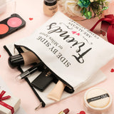 3 Pieces Good Friend Gifts Cosmetic Bag for Women, Funny Long Distance Friendship, Birthday, Moving Away, Christmas Gifts Makeup Bags Travel Cases for Good Friends Bestie Soul Sister Her