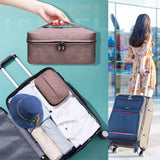 Travel Cosmetic Bag Portable Makeup Bruches Case Waterproof Toiletries Organizer Bag With An Extra Removable Zipper Pouch