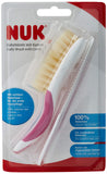 NUK - 100% Baby Natural Hair Brush with Rounded Teeth Comb