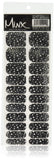 Minx Nails, Wild for The Night Chrome,Cheetah Silver Black Chrome Animal Print, Nail Wrap