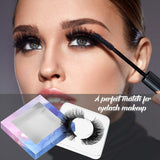 100 Piece Paper Eyelash Packaging Box Lashes Boxes Packaging, 50 Piece Empty Eyelash Boxes Lash Box, 50 Piece Empty Eyelash Boxes Tray False Eyelashes Storage Box Packing Box Lid Tray (Blue Pink)