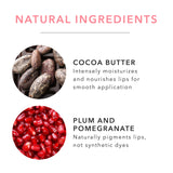100% PURE Pomegranate Oil Anti-Aging Lipstick (Fruit Pigmented), Poppy, Long Lasting, Satin Finish, Vibrant Color, Moisturizing Cocoa Butter (Bright Blood Red) - 0.15 oz