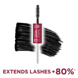 L'Oreal Paris Makeup Double Extend Beauty Tubes Lengthening 2 Step Mascara, Black, 1 Tube