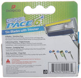 Dorco Pace Razor Blade Refills - 6 Blade Razor Cartridge For Men