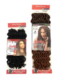 LADY GODDESS Locs All Natural Texture & Crochet Made Loops with Quick & Easy Installation - Synthetic Hair Crochet Braids Pre Looped (18, MT1B/30)