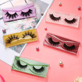3D Mink Lashes Fluffy False Mink Eyelashes 16-20mm Natural Eyelashes Mink Natural Fluffy Lash Handmade Soft Mink Lashes for Women Makeup Handmade Eyelashes Long Extension with Portable Boxes (100 Pairs)
