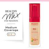 Bourjois Healthy Mix Anti-Fatigue Medium Coverage Liquid Foundation 52 Vanilla, 30ml