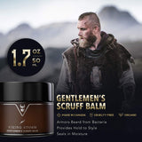 The Beard Struggle Starter Kit | Beard Growth Kit - Nourishing Beard Balm, Oil, Wash & Brush for All Hair Types - Repairs Damaged Hair - Helps Moisturize Dry Skin - (Silver - Viking Storm)