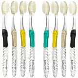 Solodent Toothbrush Ultra Soft, Silver for Sensitive Teeth and Gums (Pack of 8) Colors may vary