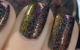 ILNP Candlelight - Orange to Green Color Kissed Ultra Holographic Nail Polish