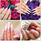 BQTQ Acrylic Powder False Nail Tip Nail Art Kit with Nail Files and Buffer for Manicure Nail Art Decoration Set Acrylic Nail Tools（Without Acrylic Liquid)