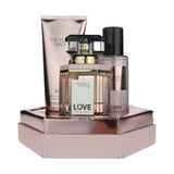 Victoria's Secret LOVE 3-piece Signature Gift Set, EDP,Shimmer Mist, Shimmer Lotion