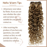 12 Inch Curly Clip in Hair Extensions Human Hair Brown Highlights Blonde Natural Wave Hair 100g 7Pcs Clip in Hair Extensions wavy