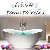 La Bombe Natural Bath Bombs Gift Set. 24 Pc Large Bath Balls Wrapped in 4 Gift Boxes Perfect Relaxation and Moisturizing Gift for Woman