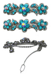 Dz Pack 12 Count Bella Hair Barrettes Medium/Small Hair Clips French Clip Clasp U86250-1338-D1