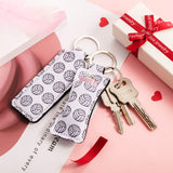 16 Pieces Chapstick Holder Keychains Volleyball Lipstick Balm Holder Keychain Clip-on Chapstick Sleeve Pouch with 16 Pieces Metal Clip Cords for Chapstick Tracker