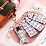16 Pieces Chapstick Holder Keychains Volleyball Lipstick Balm Holder Keychain Clip-on Chapstick Sleeve Pouch with 16 Pieces Metal Clip Cords for Chapstick Tracker