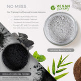 NO‌ ‌MESS‌ ‌Natural‌ ‌Teeth‌ ‌Whitener‌ ‌-‌ ‌White‌ ‌Activated‌ ‌Charcoal‌ ‌w/‌ ‌Coconut,‌ ‌Bamboo‌ ‌&‌ ‌ Hardwood‌ ‌Formula‌ ‌-‌ Remineralizing‌ Mint, Non-Fluoride & Natural‌ ‌Active‌ ‌Whitening‌