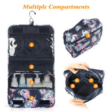 Toiletry Bag Womens, Travel Bag for Toiletries, Portable Shower Bag with Metal Hook, Hanging Toiletry Bag with Large Capacity, Waterproof Travel Makeup Organizer for Girls