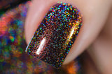 ILNP Candlelight - Orange to Green Color Kissed Ultra Holographic Nail Polish