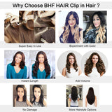 14"Remy Human Hair Clip in Extensions for Women Thick to Ends Bleach Blonde(#613) 6Pieces 70grams/2.45oz