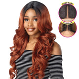 Sensationnel Synthetic Empress Edge Deep Part Lace Front Wig - ZANIYA (1 Jet Black)