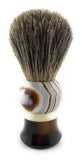 GBS 100% Pure Badger Bristle Horn Shaving Brush! Use with any Soap Cream or Foam - Compliments All Razors, and Mugs! Ultimate Best Wet Shaving Experience! 21 MM Knot 100 mm (4" Tall)