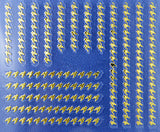 Lovely Nail Art 3D Stickers Decals Silver Gold Black & White Collection of 10 - Fish ♥ Seahorse ♥ Anchor ♥ Hearts ♥ Long Ornaments, etc - / GSBWV /