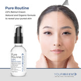 Anti Aging Retinol Cream 2.5% Retinol Serum & Anti Wrinkle Cream for Women & Men – Collagen Skin Firming Cream w/Hyaluronic Acid, Organic Green Tea Extract, Aloe Vera, Vitamin E Oil & Jojoba Oil
