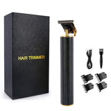 Professional Cordless Outliner Hair Trimmer, 0mm Baldheaded Hair Clipper T-Blade Hair Clipper for Men Zero Gapped Detail Beard Shaver Barbershop