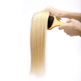 S-noilite Clip in Hair Extensions Human Hair Double Weft Full Head for Women Real Remy Human Hair Clip on Extensions Soft Smooth 22inch 160g 8pcs Clips per Package #24 Natural Blonde