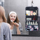 Toiletry Bag Womens, Travel Bag for Toiletries, Portable Shower Bag with Metal Hook, Hanging Toiletry Bag with Large Capacity, Waterproof Travel Makeup Organizer for Girls