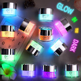 Nail Dip Powder Kit with 12 Neon Colors (Glow in The Dark) for Dipping System Manicure Arts,Not Includes Dip Liquid Base Top Coat and Activator G6606