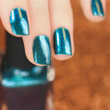 ILNP Fall Semester - Deep Dark Teal Holographic Nail Polish