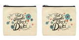 Canvas Toiletry Bag Set Eat a Bag Of D-cks Expletive Gifts Edgy Makeup Bag Set 2 Pack Makeup Bags