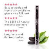 100% PURE Maracuja Oil Mascara, Dark Chocolate, Voluminous Mascara, No Clumping or Flaking, Dramatic Color, Natural Looking Volume, Natural Mascara (Deep Cocoa Brown Color) - 0.35 oz