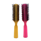 Eco Style Krystal Shine 32 oz Professional Hair Styling Gel (Including Double Sided Edge Control Hair Brush, 3 Piece Rat Tail Hair Comb Set & 2 pc Colorful Handle Nylon Bristles Brushes)