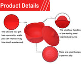 Silicone Wax Pot Replacement for Wax Warmer, Wax Machine 500ml Removable Silicone Pot for Hair Remover Machine Waxing Accessory (Red-3 Pieces)