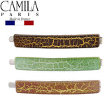 Camila Paris CP2937 French Hair Slides Clips for Women, Set of 3 Girls Side Slide-in Barrette Clip, Bobby Pins Hair Accessories for Women. Strong Hold No Slip Fashion Durable Styling, Made in France