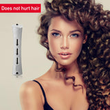 84 Pieces Hair Perm Rods Hair Curling Rollers Perming Rods Curlers Cold Wave Rods for Hairdressing Styling Tools (Gray,0.59 Inch)