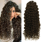 Vivien Brown Clip in Wavy Hair Extensions 12 inch Dark Brown Curly Clip in Remy Human Hair Natural Wave Full Head Brown Clip on Hair Extensions Real Human Hair for Black Women 7pcs 70g