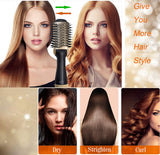 Hair Dryer Brush, 4-in-1 Negative Ionic Hot Air Brush, Hair Dryer and Volumizer, Anti Scald Blow Dryer Brush Reduce Frizz and Static for Women (Golden)
