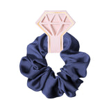 Bachelorette Party Hair Ties 9 PCS-Bachelorette and Wedding Shower Party Favors for Bridesmaids, Hair Scrunchies-Satin Bridesmaid Gift for Wedding Parties(White & Blue)