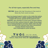 Pacifica Beauty Ginger Root 10 in 1 Hair Volumizing Spray, 4 Fluid Ounce