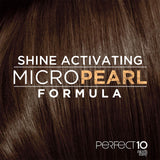 Clairol Nice 'n Easy Perfect 10 Permanent Hair Dye Kit, Lightest Cool Brown, Pack of 1