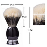 Je&Co 100% Fine Silvertip Badger Bristle Shaving Brush, With Heavy Weight Resin Base (Curved Top)
