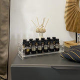 Essential Oil Display Stand Storage Holder Organizer Acrylic Clear Rack for 12 bottles (5ml 10ml 15ml) (Clear)