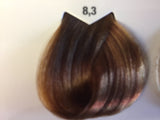 Lumiere Express Permanent Color Cream # 8.3 (Light Golden Blonde) 100ml / 3.38oz with Trionic Keratin by Tahe