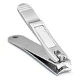 Karlash Stainless Steel Nail Clipper for Curved Blade Jaw with Nail File Ergonomic Design (Toe & Nail Set)